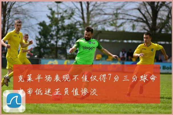 克莱半场表现不佳仅得7分三分球命中率低迷正负值惨淡