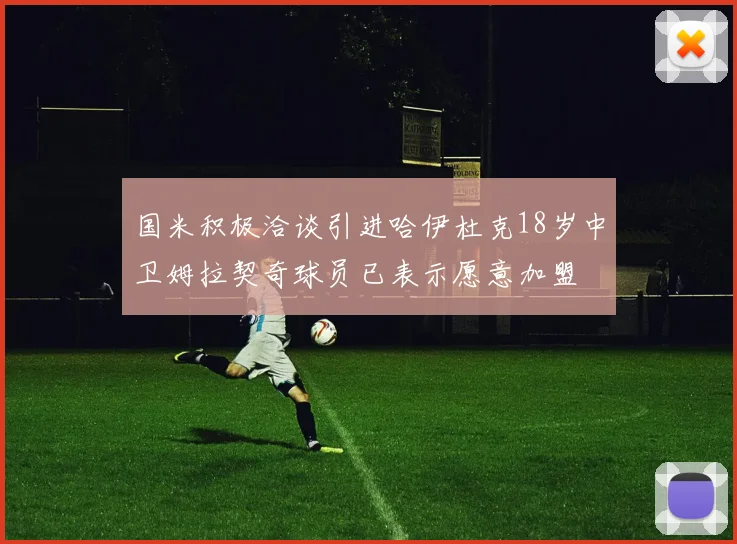 国米积极洽谈引进哈伊杜克18岁中卫姆拉契奇球员已表示愿意加盟